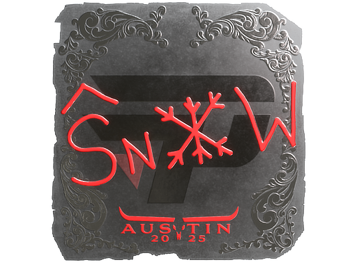 Item Sticker | snow (Foil) | Austin 2025