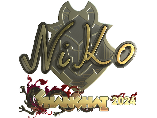 Item Sticker | NiKo (Gold) | Shanghai 2024