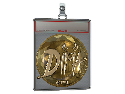 Item Sticker Slab | Dima (Gold) | Katowice 2019