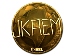 Item Sticker | jkaem (Gold) | Katowice 2019