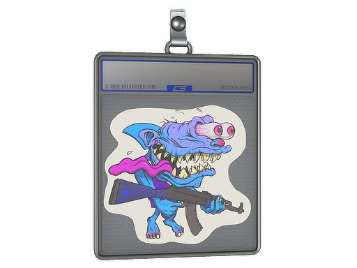 Item Sticker Slab | Blue Shark Shooter