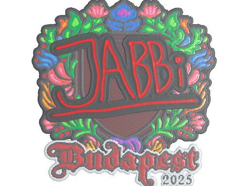 Item Sticker | jabbi (Embroidered) | Budapest 2025