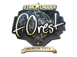 Item Sticker | f0rest (Gold) | Berlin 2019