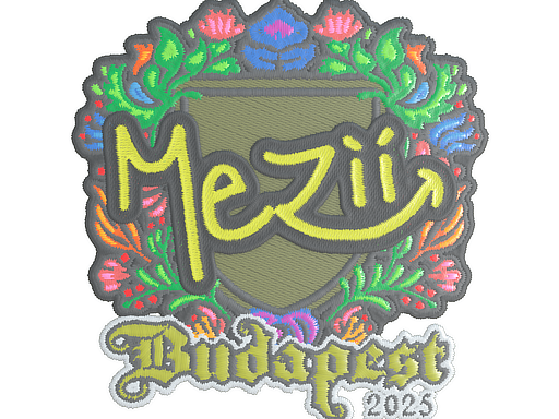 Item Sticker | mezii (Embroidered) | Budapest 2025