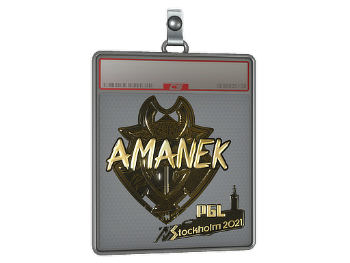Item Sticker Slab | AMANEK (Gold) | Stockholm 2021