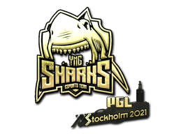 Item Sticker | Sharks Esports (Gold) | Stockholm 2021