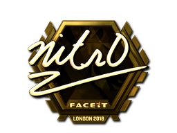 Item Sticker | nitr0 (Gold) | London 2018