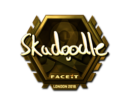 Item Sticker | Skadoodle (Gold) | London 2018