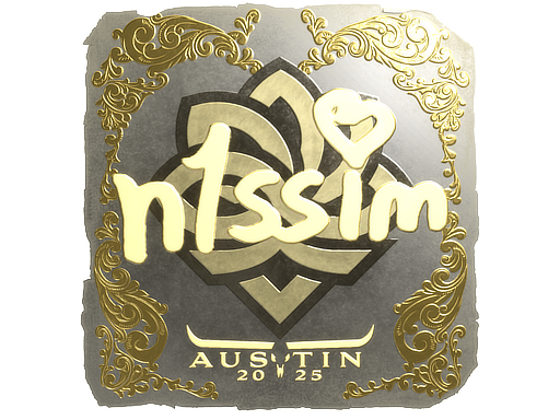 Item Sticker | n1ssim (Gold) | Austin 2025