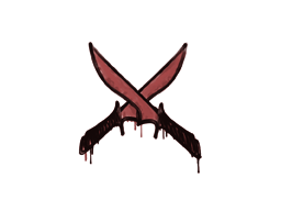 Item Graffiti | X-Knives (Blood Red)