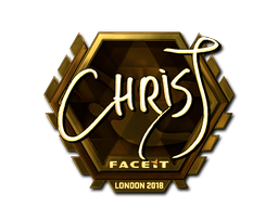 Item Sticker | chrisJ (Gold) | London 2018