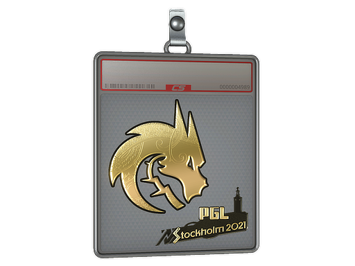 Item Sticker Slab | Team Spirit (Gold) | Stockholm 2021