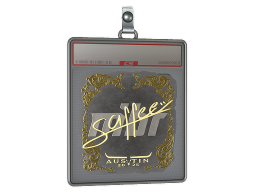 Item Sticker Slab | saffee (Gold) | Austin 2025