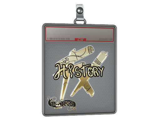Item Sticker Slab | History (Gold) | Paris 2023