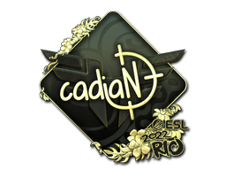 Item Sticker | cadiaN (Gold) | Rio 2022
