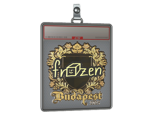 Item Sticker Slab | frozen (Gold) | Budapest 2025
