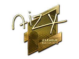 Item Sticker | aizy (Gold) | Boston 2018