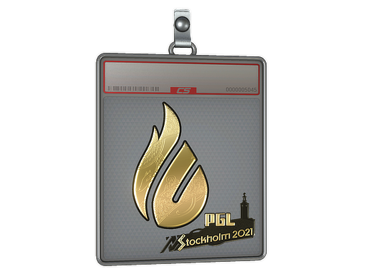 Item Sticker Slab | Copenhagen Flames (Gold) | Stockholm 2021