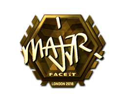Item Sticker | MAJ3R (Gold) | London 2018
