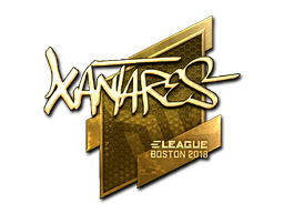 Item Sticker | XANTARES (Gold) | Boston 2018