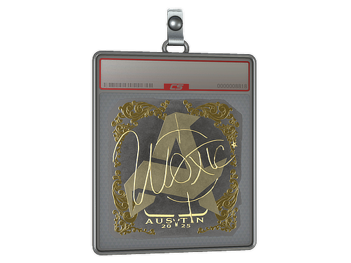 Item Sticker Slab | woxic (Gold) | Austin 2025