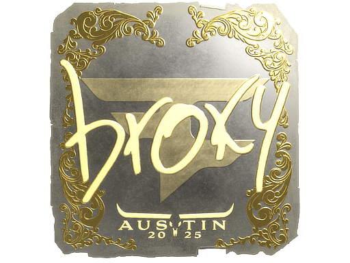 Item Sticker | broky (Gold) | Austin 2025