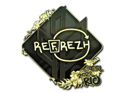 Item Sticker | refrezh (Gold) | Rio 2022