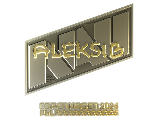 Item Sticker | Aleksib (Gold) | Copenhagen 2024