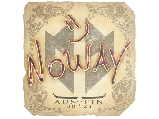 Item Sticker | noway | Austin 2025