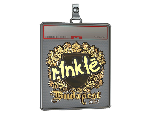 Item Sticker Slab | r1nkle (Gold) | Budapest 2025