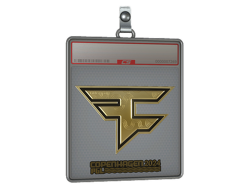 Item Sticker Slab | FaZe Clan (Gold) | Copenhagen 2024