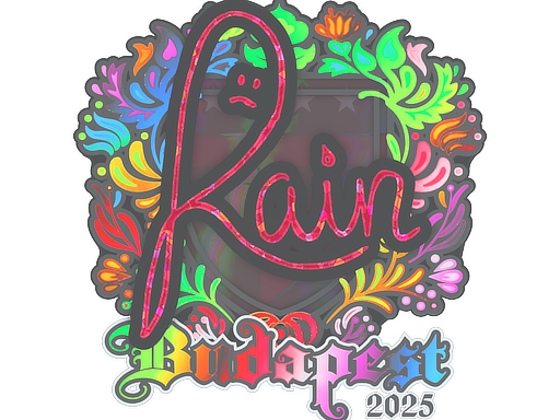 Item Sticker | rain (Holo) | Budapest 2025