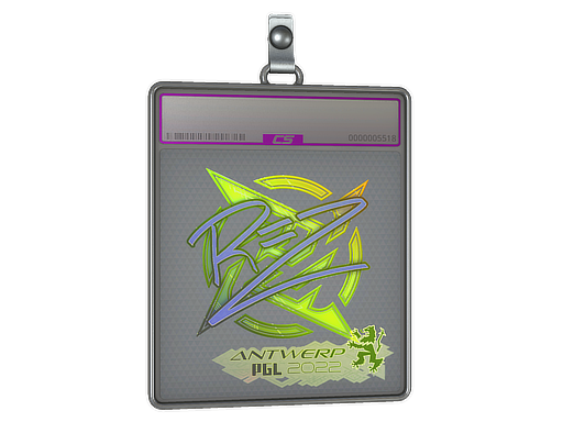 Item Sticker Slab | REZ (Holo) | Antwerp 2022