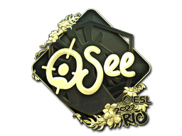 Item Sticker | oSee (Gold) | Rio 2022