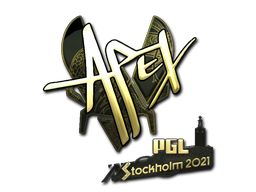 Item Sticker | apEX (Gold) | Stockholm 2021