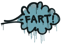 Item Sealed Graffiti | Fart (Wire Blue)