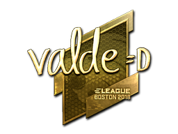 Item Sticker | v4lde (Gold) | Boston 2018