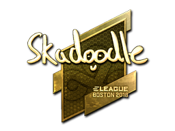 Item Sticker | Skadoodle (Gold) | Boston 2018