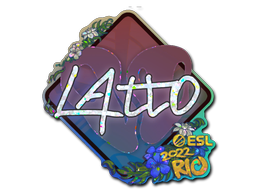 Item Sticker | latto (Glitter) | Rio 2022