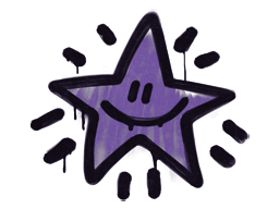 Item Graffiti | Shining Star (Monster Purple)