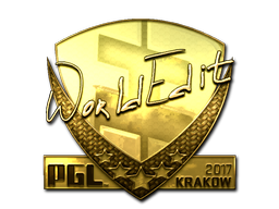 Item Sticker | WorldEdit (Gold) | Krakow 2017