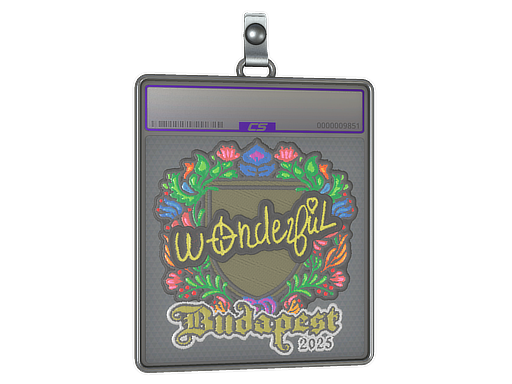 Item Sticker Slab | w0nderful (Embroidered) | Budapest 2025
