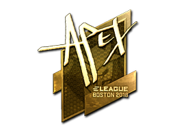 Item Sticker | apEX (Gold) | Boston 2018