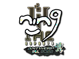 Item Sticker | nin9 (Glitter) | Antwerp 2022