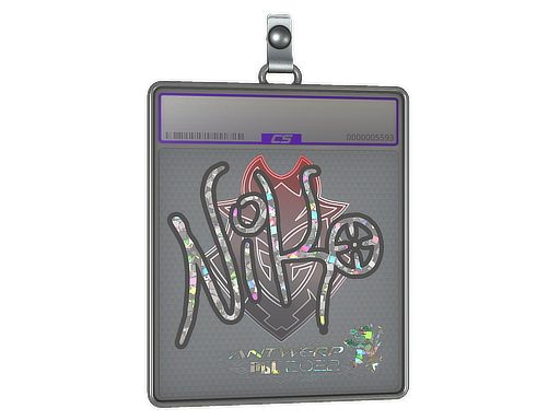 Item Sticker Slab | NiKo (Glitter) | Antwerp 2022