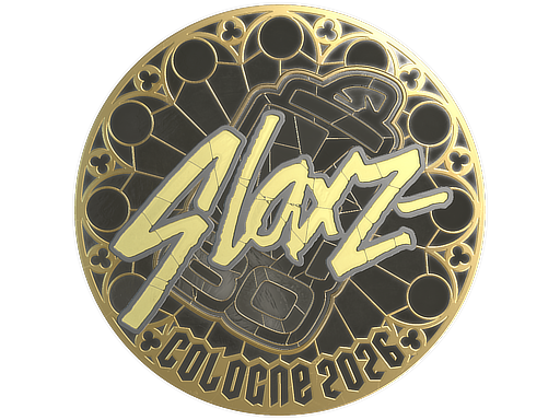 Item Sticker | slaxz- (Gold) | Cologne 2026