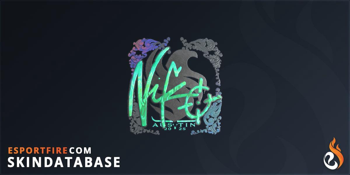 Sticker | NiKo (Holo) | Austin 2025 - EsportFire.com