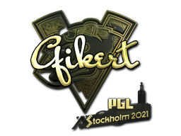 Item Sticker | Qikert (Gold) | Stockholm 2021