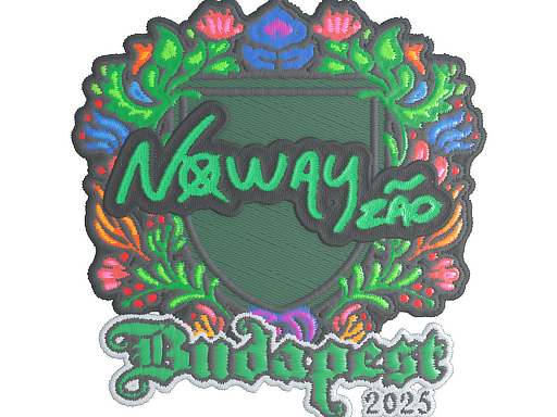 Item Sticker | noway (Embroidered) | Budapest 2025