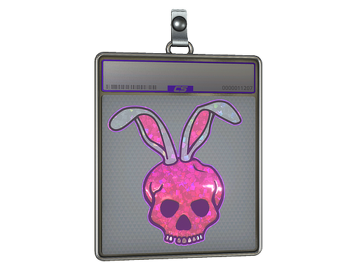 Item Sticker Slab | Skull Bunny (Glitter)